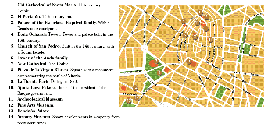 Vitoria Gasteiz city map